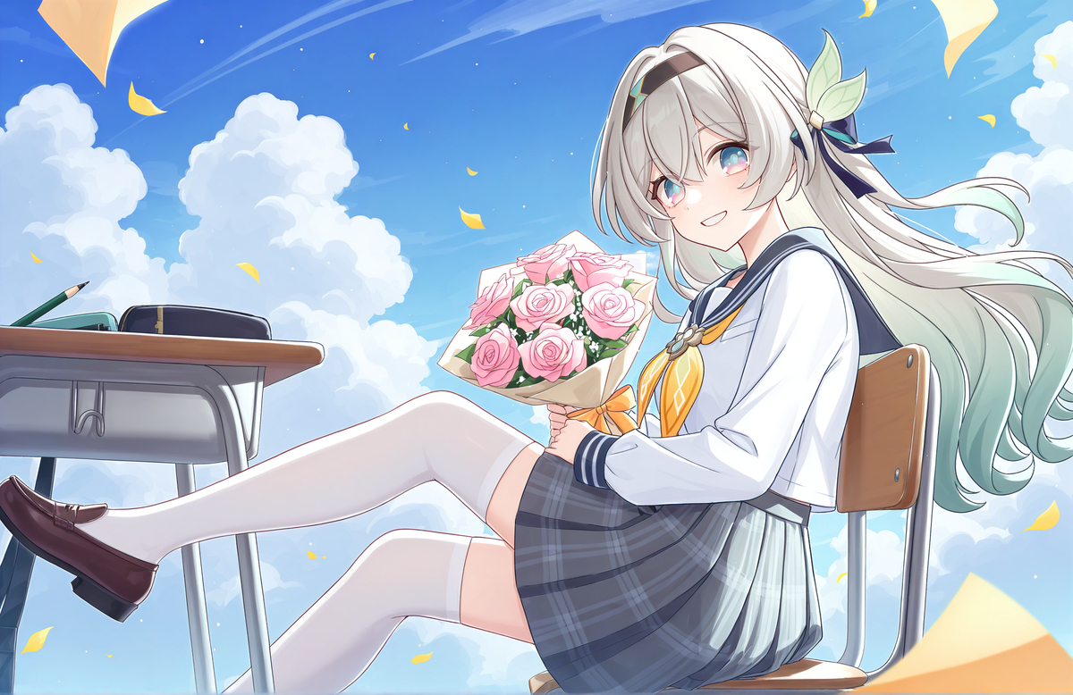 流萤 天空-pixiv插画-作品交流服务