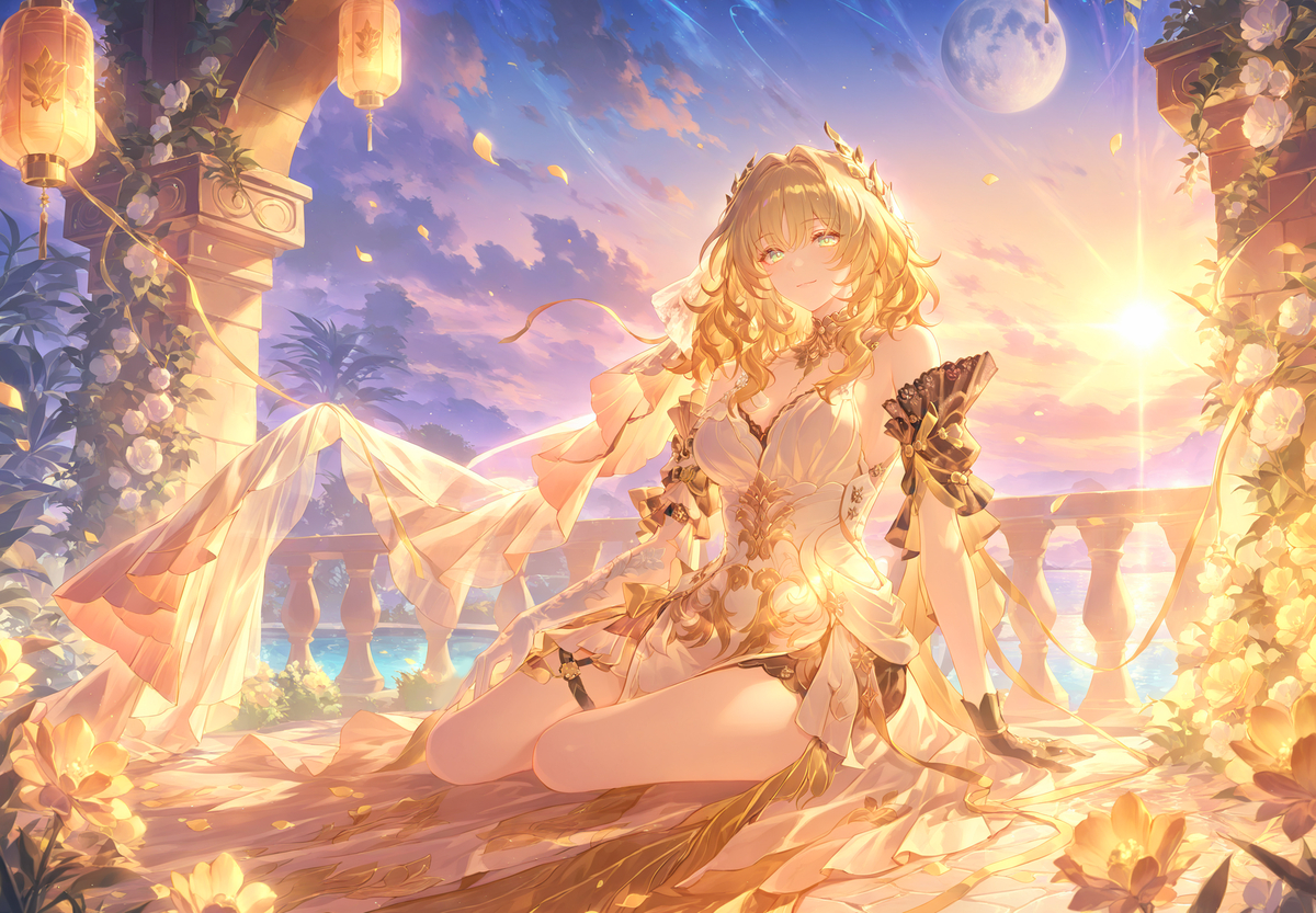 阿格莱雅 金色夕阳-pixiv插画-作品交流服务