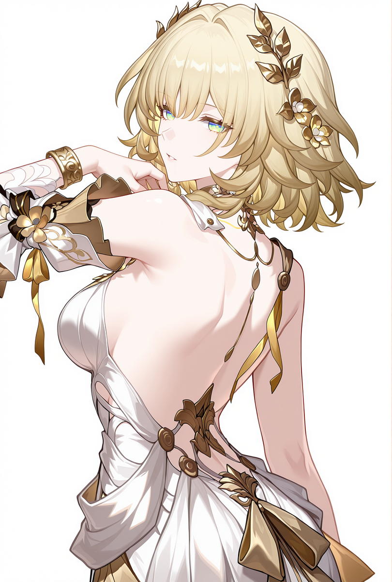 阿格莱雅 背影-pixiv插画-作品交流服务