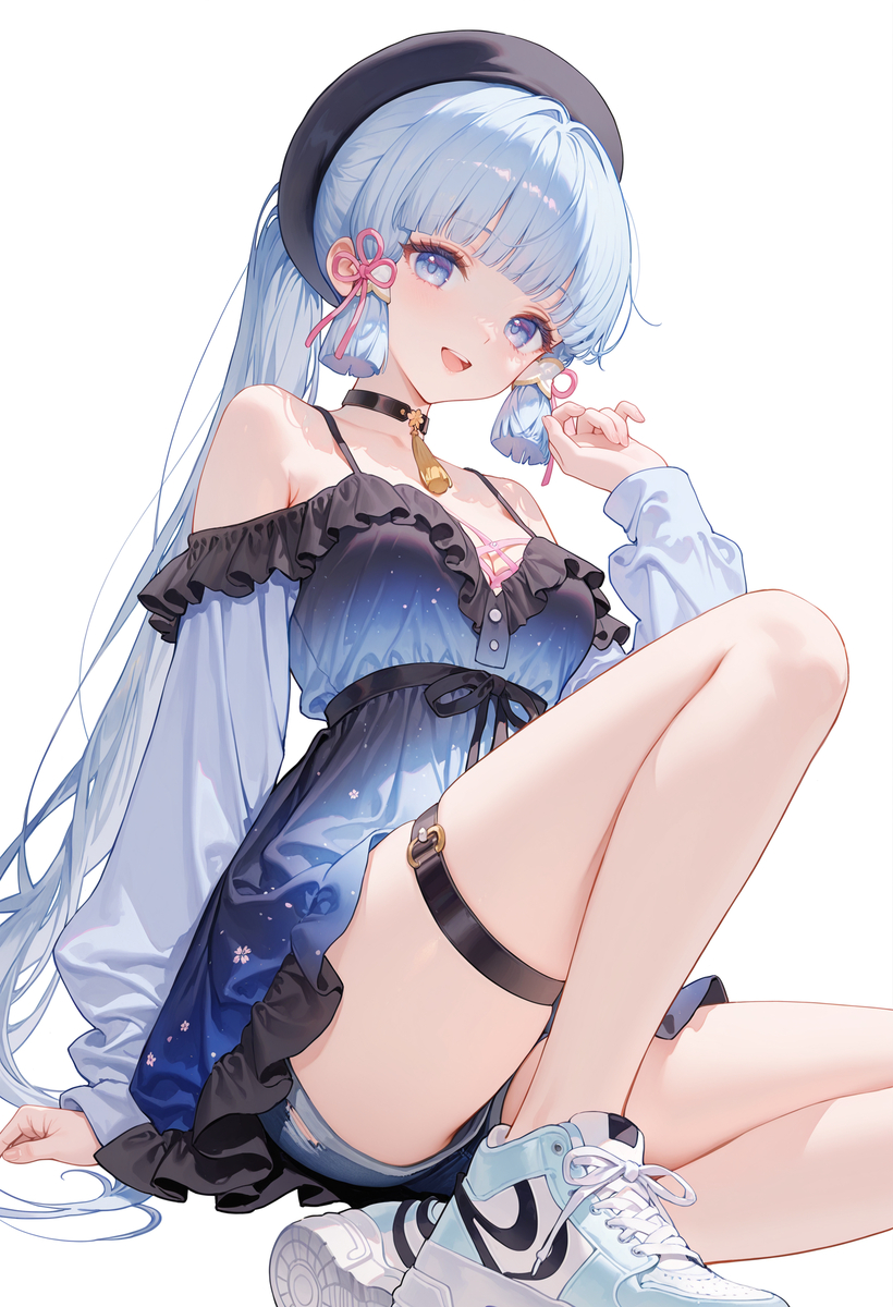 神里绫华 泳装-pixiv插画-作品交流服务