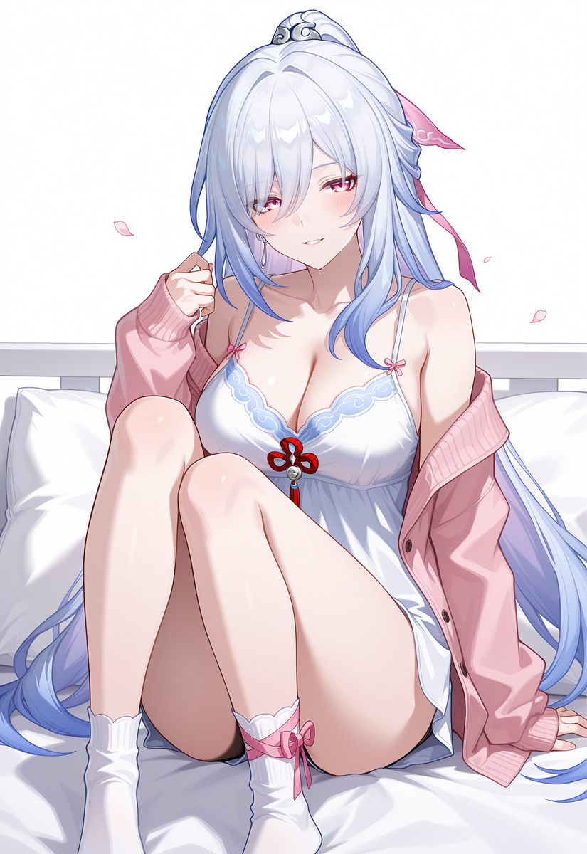 镜流 睡衣-pixiv插画-作品交流服务