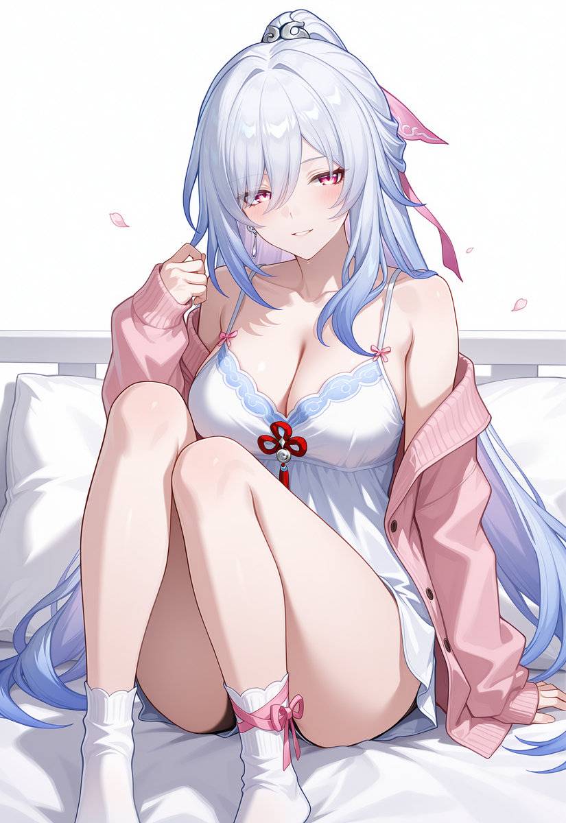 镜流 睡衣-pixiv插画-作品交流服务