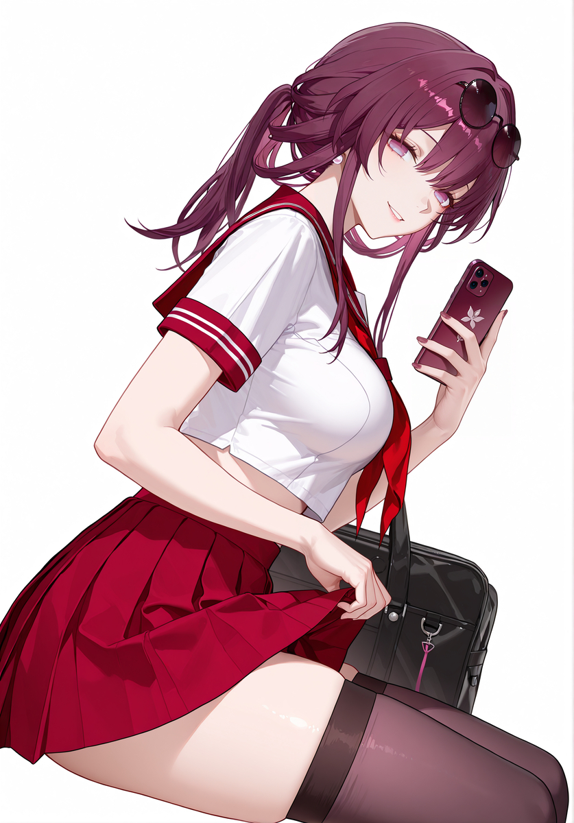 卡芙卡 JK-pixiv插画-作品交流服务