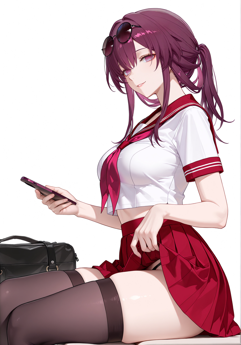 卡芙卡 JK-pixiv插画-作品交流服务