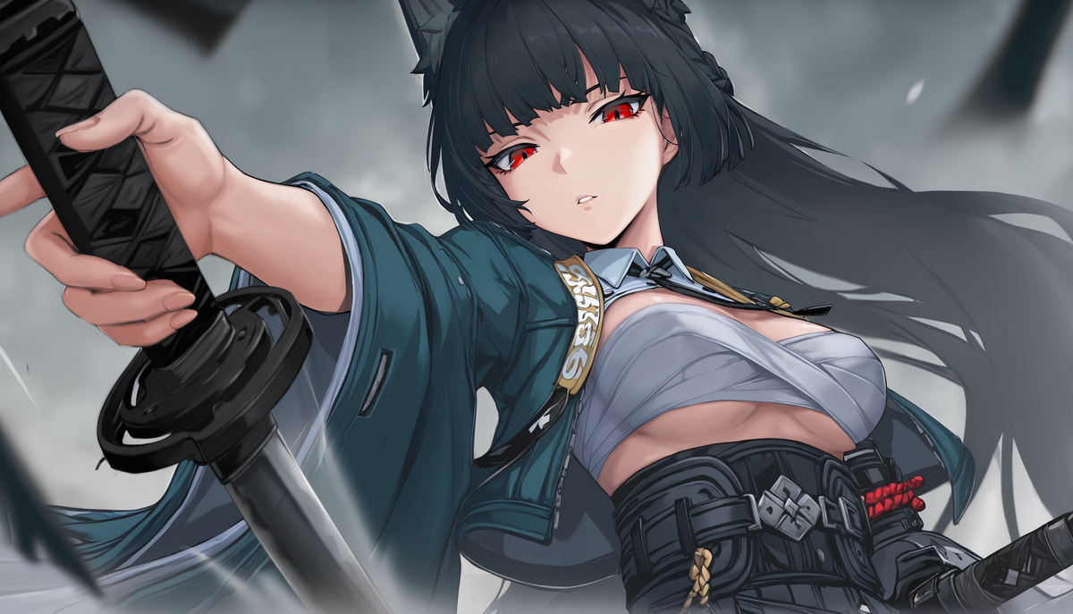 星见雅 双持-pixiv插画-作品交流服务