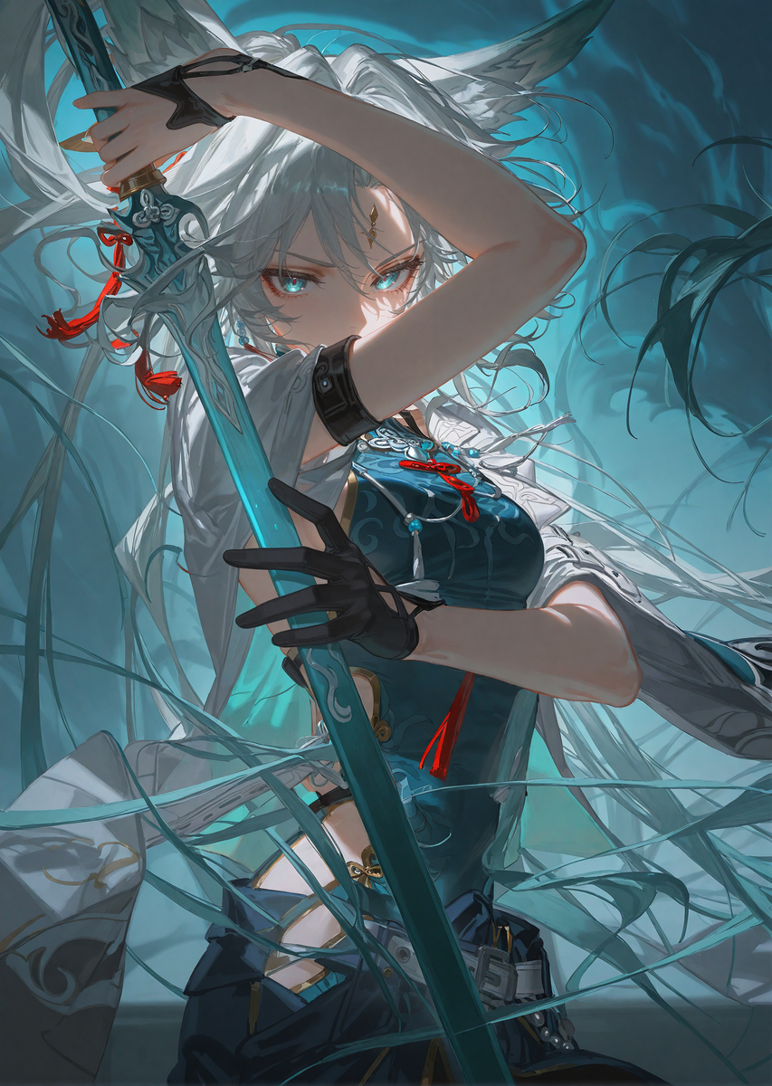 飞霄将军 剑意-pixiv插画-作品交流服务