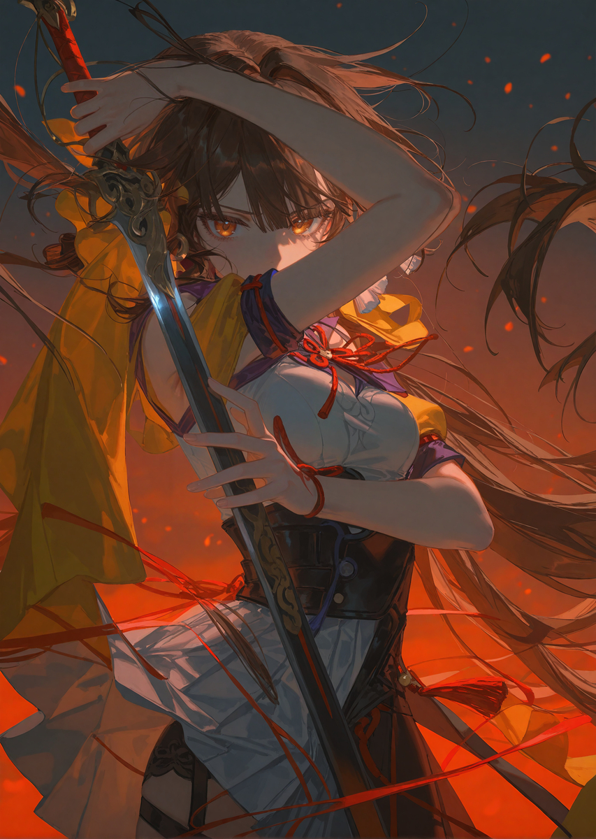 银狼持剑姿势-pixiv插画-作品交流服务