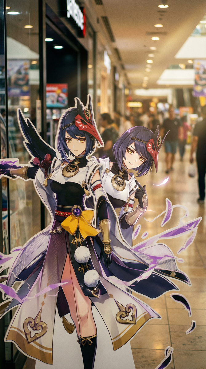 当雷电将军出现在现实世界-pixiv插画-作品交流服务