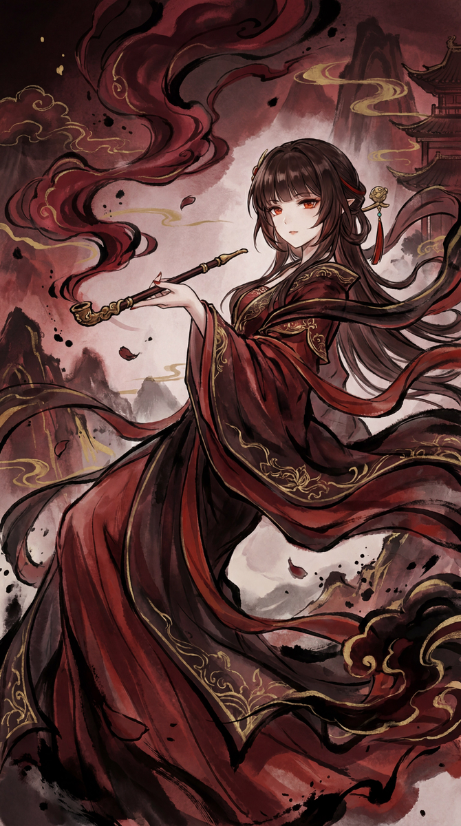 墨染江湖 灵砂-pixiv插画-作品交流服务