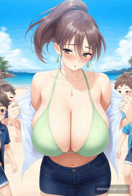 真弓ママの南国ビーチ♡ Mayumi’s beach♡-pixiv插画-作品交流服务