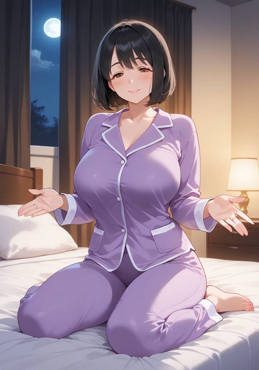眠れないの？おいで…♡KanoMommy come here-pixiv插画-作品交流服务