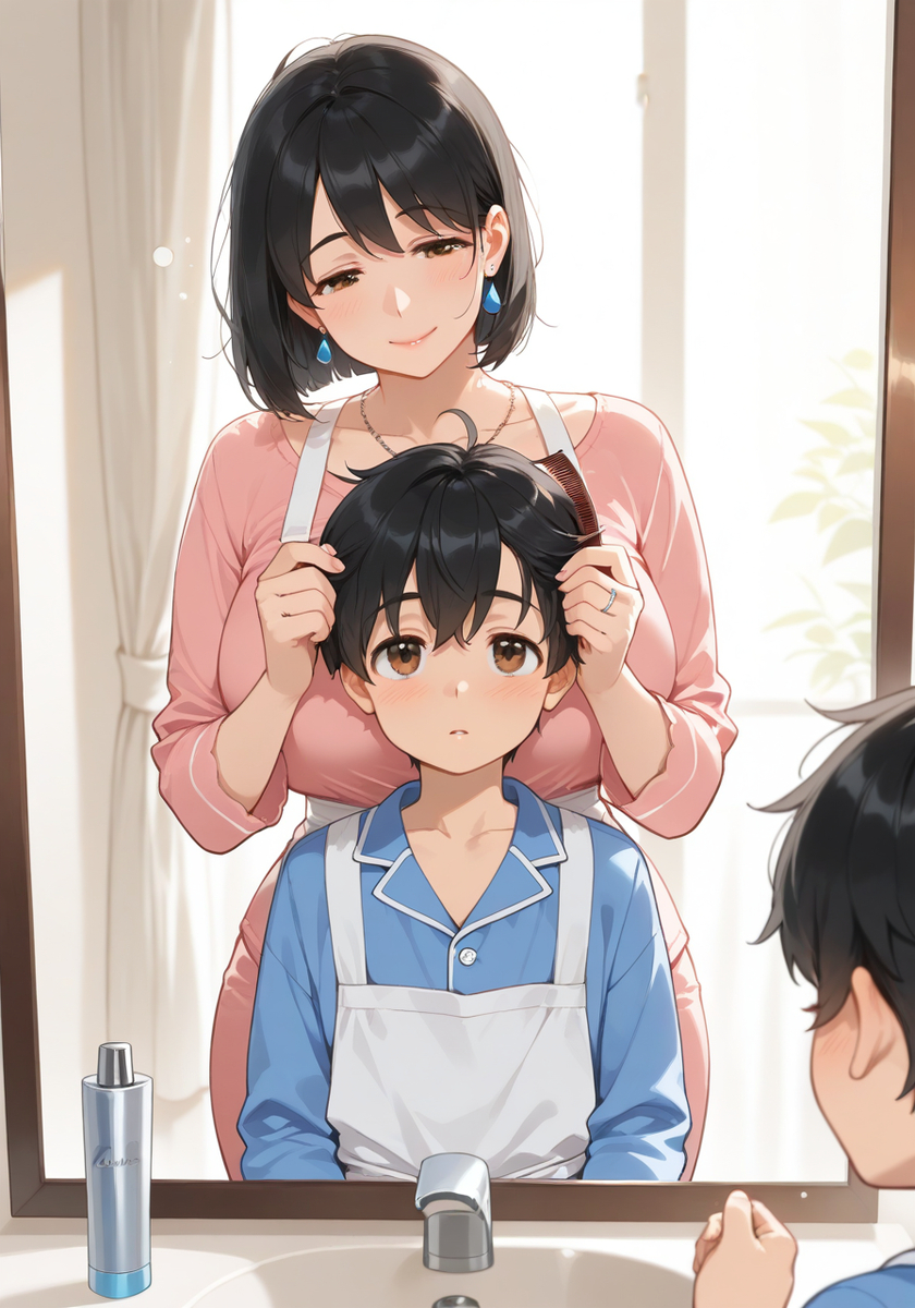 朝のおめかしタイム♡Morning grooming time-pixiv插画-作品交流服务