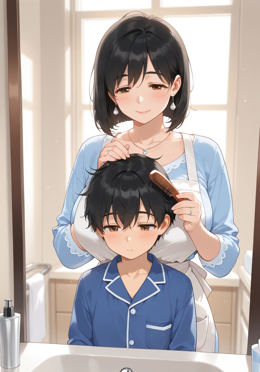 朝のおめかしタイム♡Morning grooming time-pixiv插画-作品交流服务