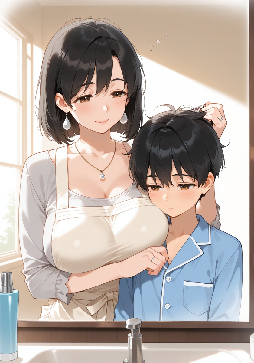 朝のおめかしタイム♡Morning grooming time-pixiv插画-作品交流服务