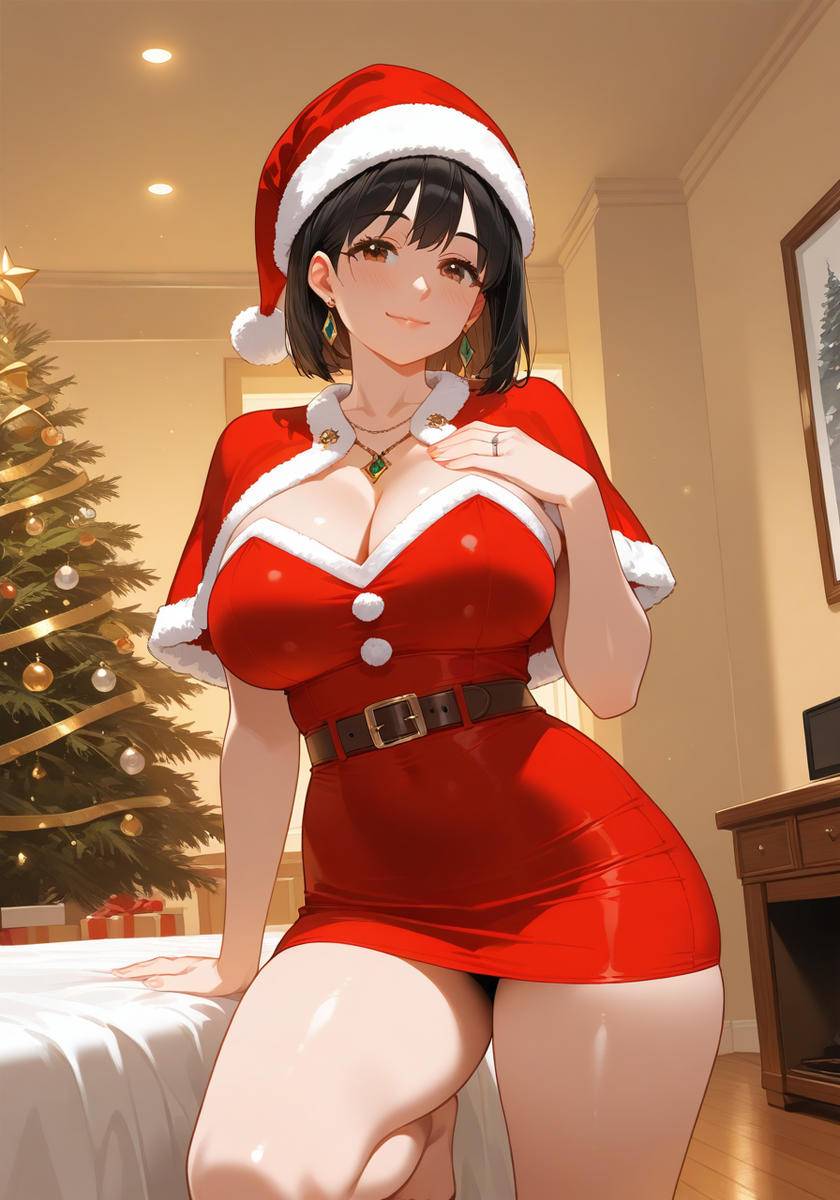 ママサンタとパーティ♡Party with SantaMommy-pixiv插画-作品交流服务