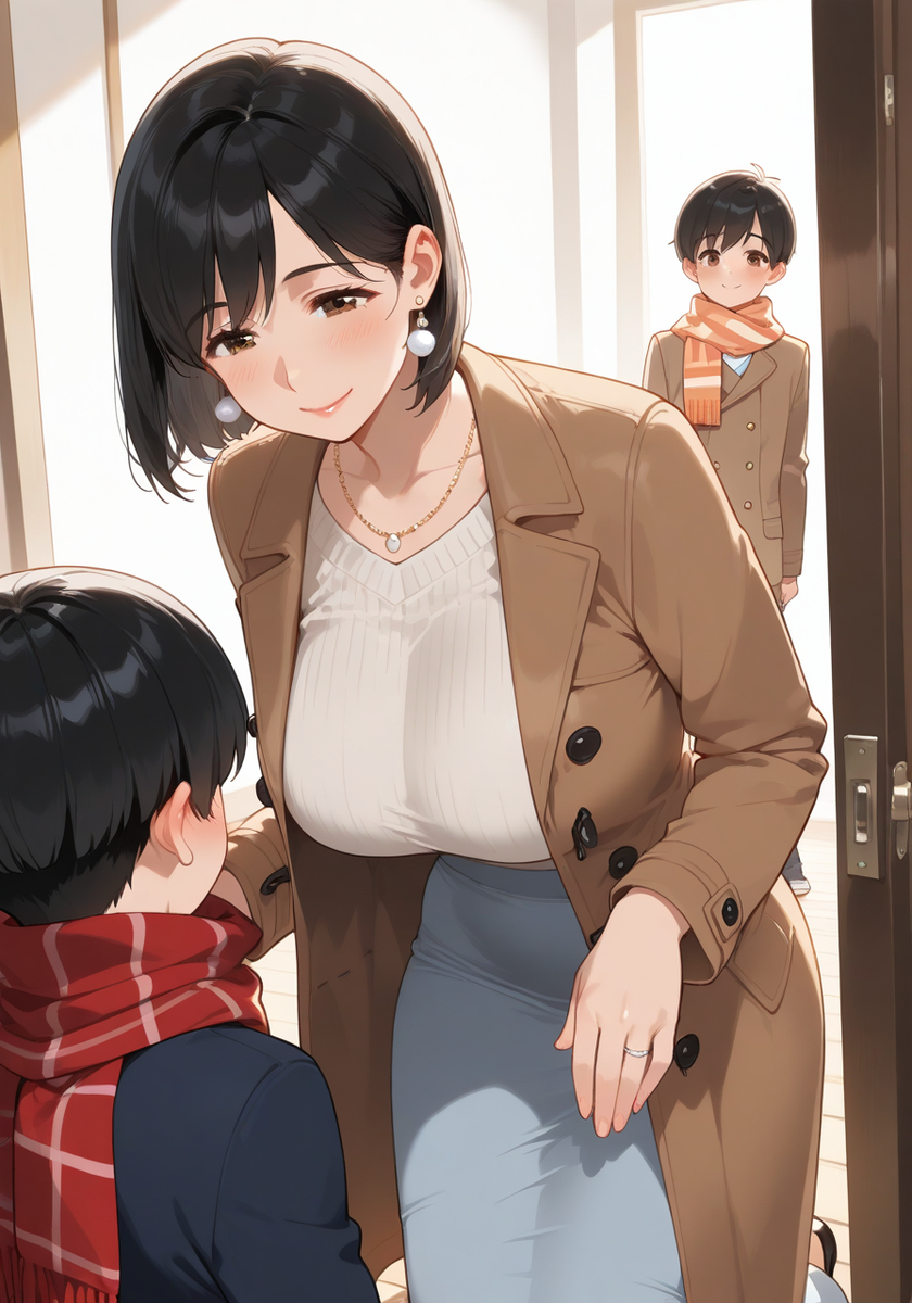 ママと冬のお出かけ♡Outing with KanoMommy-pixiv插画-作品交流服务