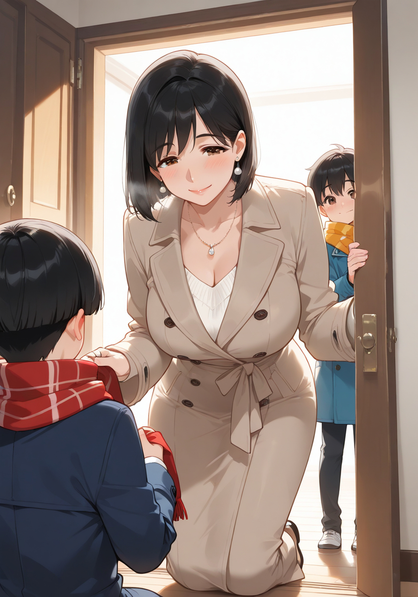 ママと冬のお出かけ♡Outing with KanoMommy-pixiv插画-作品交流服务