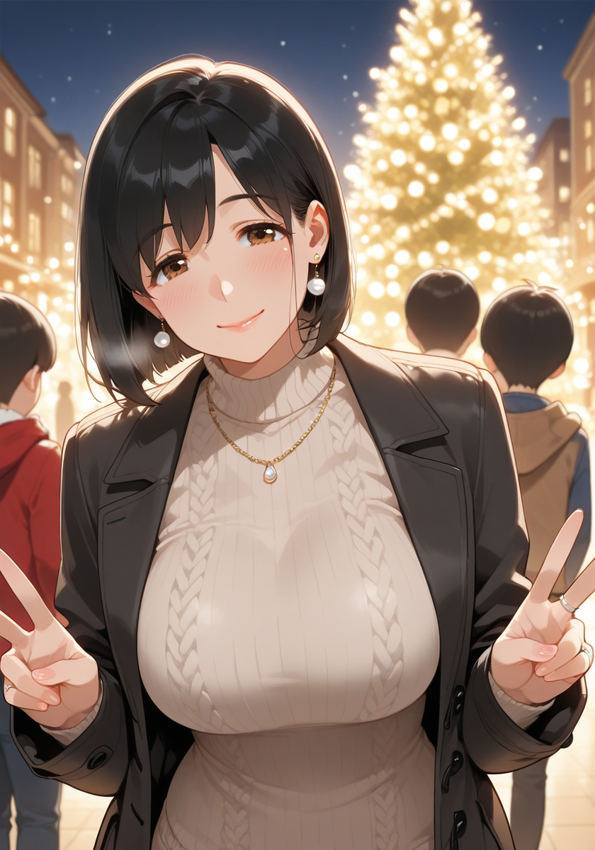 みんなでイルミネーション♡Christmas lights-pixiv插画-作品交流服务