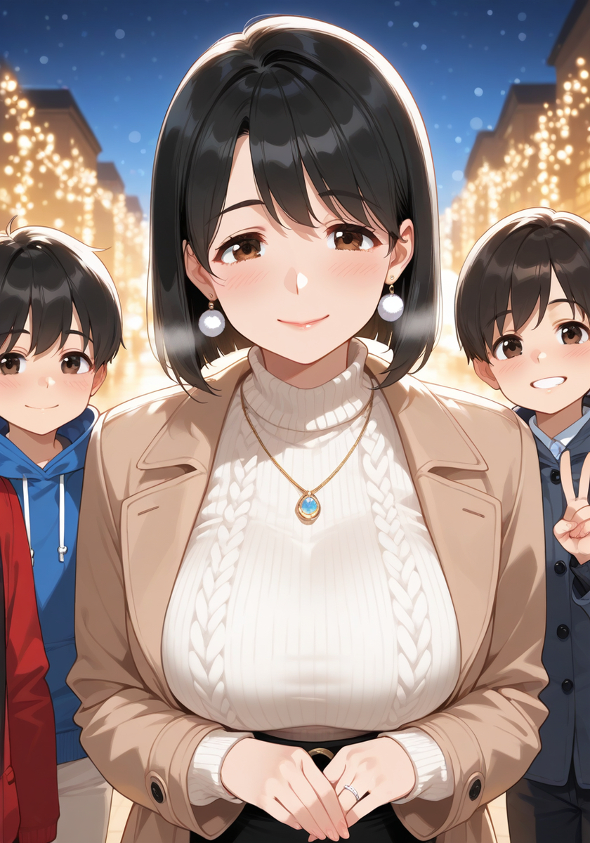 みんなでイルミネーション♡Christmas lights-pixiv插画-作品交流服务