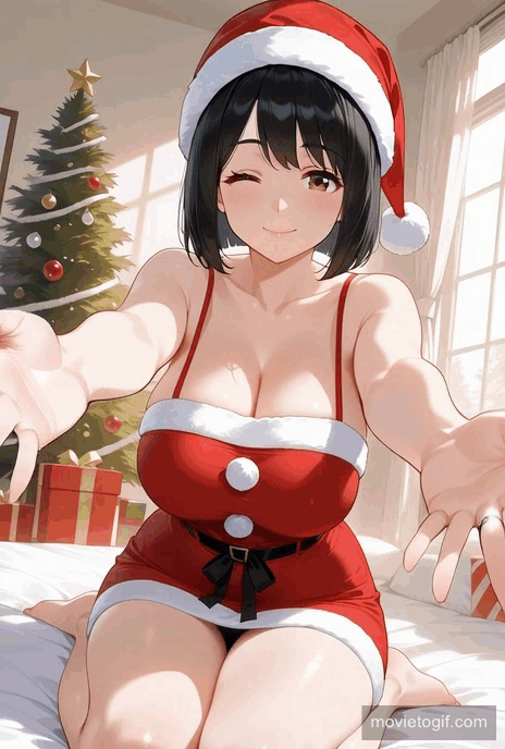 サンタママのぎゅー♡KanoMommy Santa hug-pixiv插画-作品交流服务