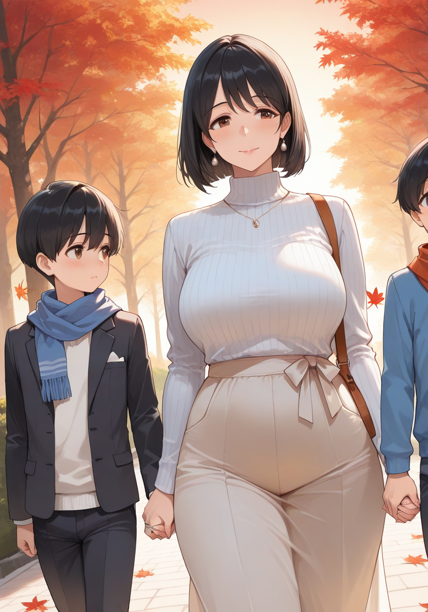 今年最後の登校日♡Last school day Mommy-pixiv插画-作品交流服务