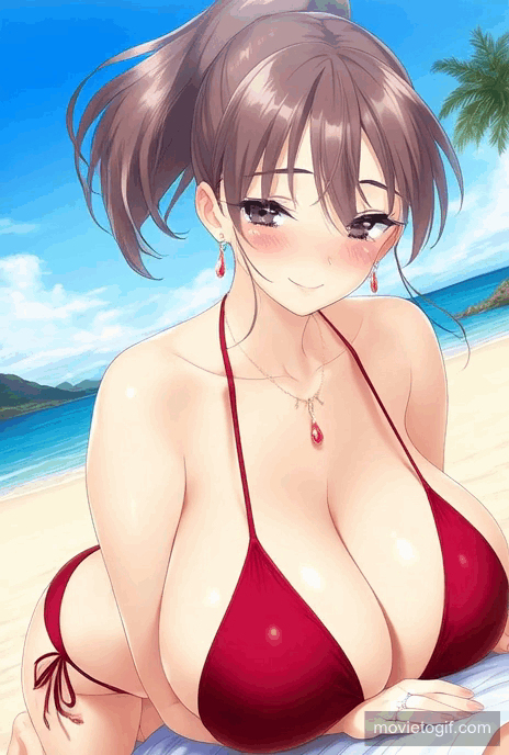 お母さんの誘惑ビキニ♡Teasing Close Mommy-pixiv插画-作品交流服务