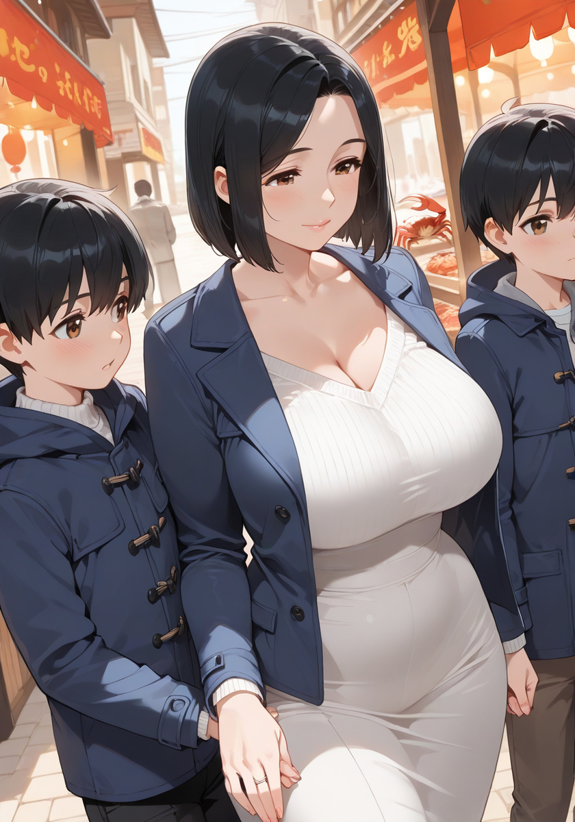 年末のお買い物♡Mommy year-end shopping-pixiv插画-作品交流服务