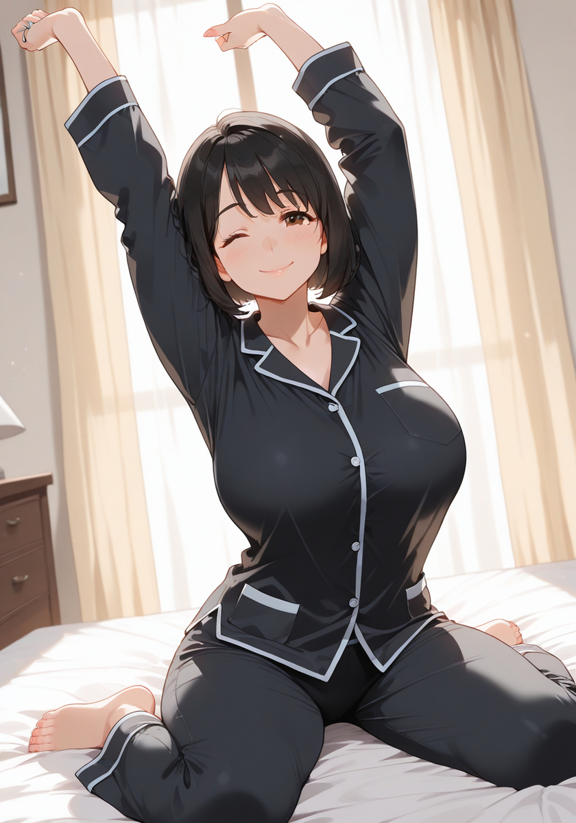 ママと大みそか♡New year's eve morning-pixiv插画-作品交流服务