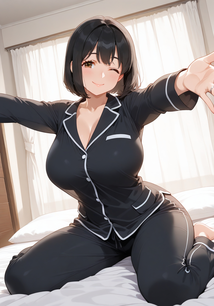 ママと大みそか♡New year's eve morning-pixiv插画-作品交流服务