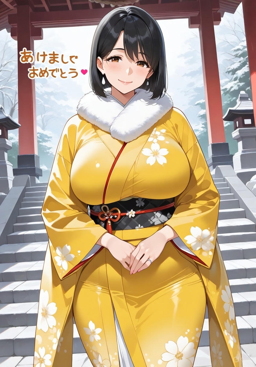 あけましておめでとう♡Happy New Year💗-pixiv插画-作品交流服务