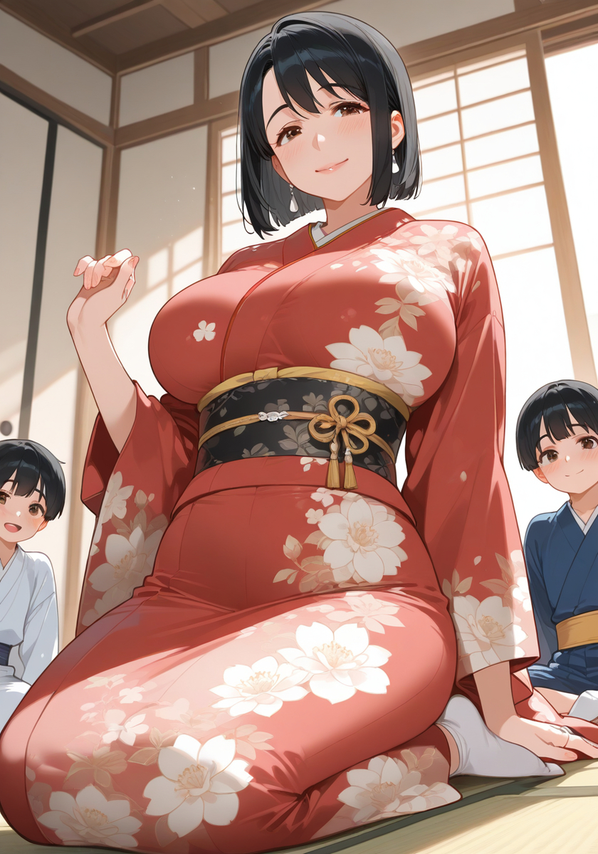 晴れ着♡New Year's best kimono-pixiv插画-作品交流服务