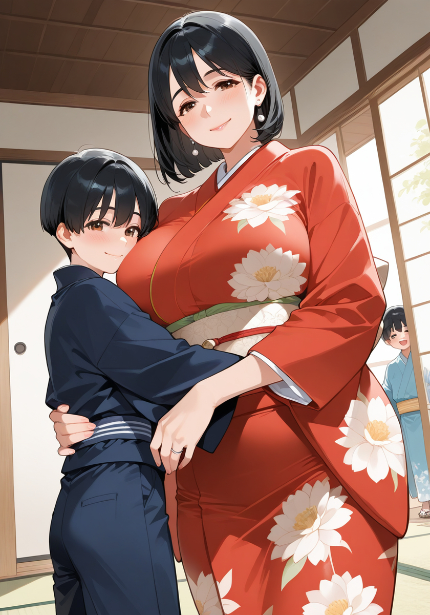 晴れ着♡New Year's best kimono-pixiv插画-作品交流服务