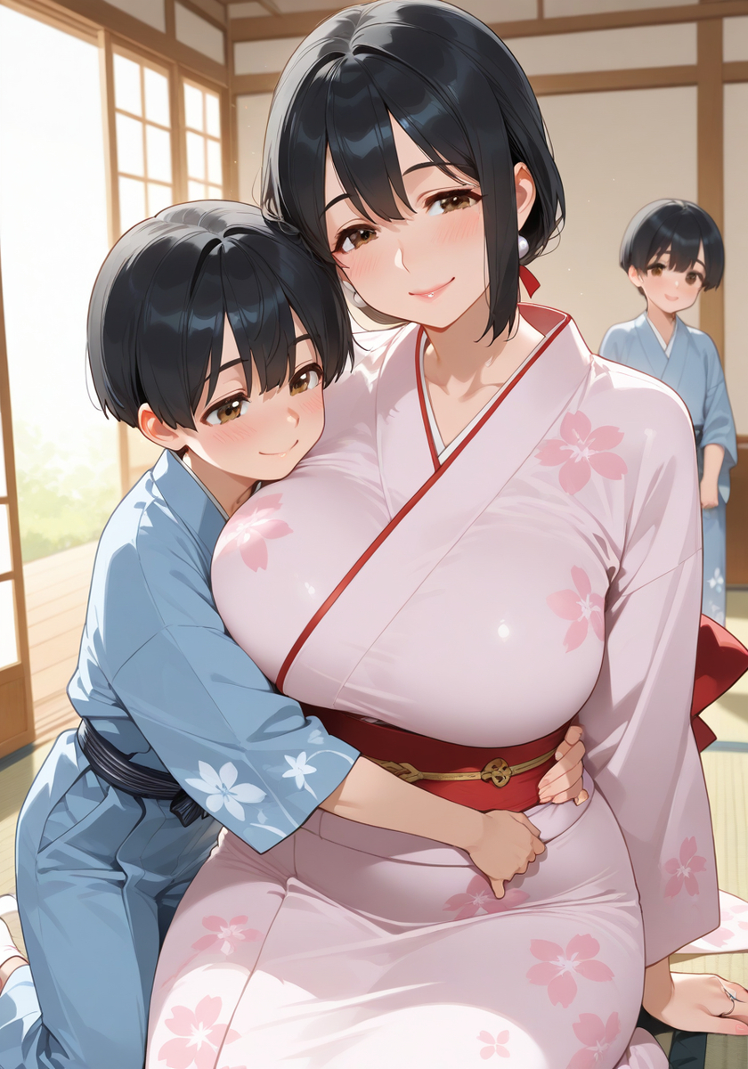 晴れ着（色違い）♡New Year's best kimono-pixiv插画-作品交流服务