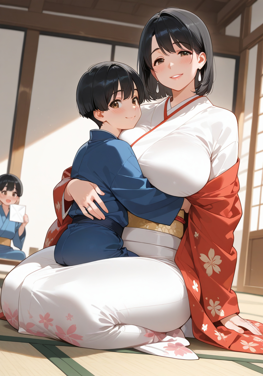 晴れ着（色違い）♡New Year's best kimono-pixiv插画-作品交流服务