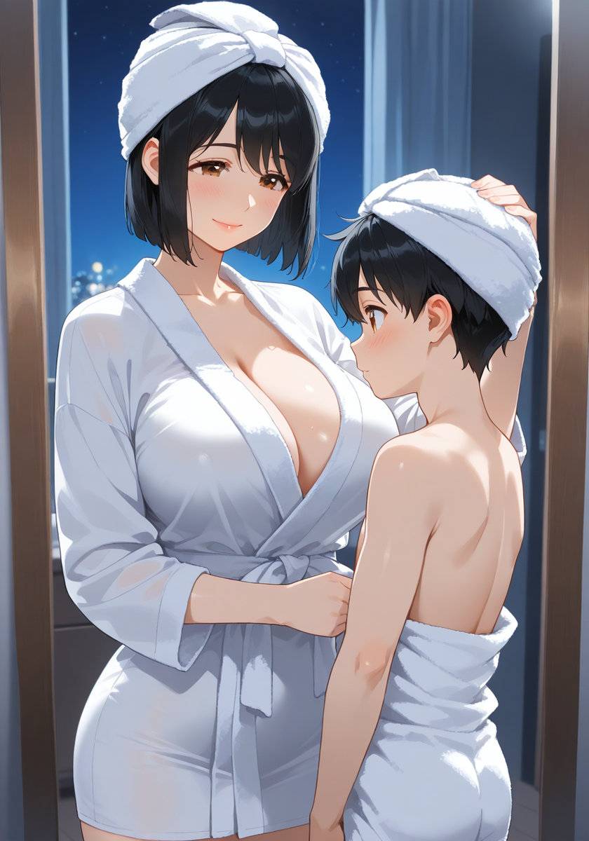 ちゃんと乾かして♡Dry hair completely-pixiv插画-作品交流服务