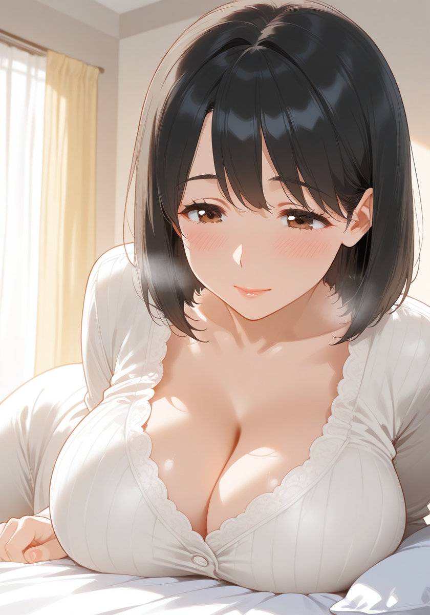 寝過ごしちゃった♡KanoMommy overslept-pixiv插画-作品交流服务