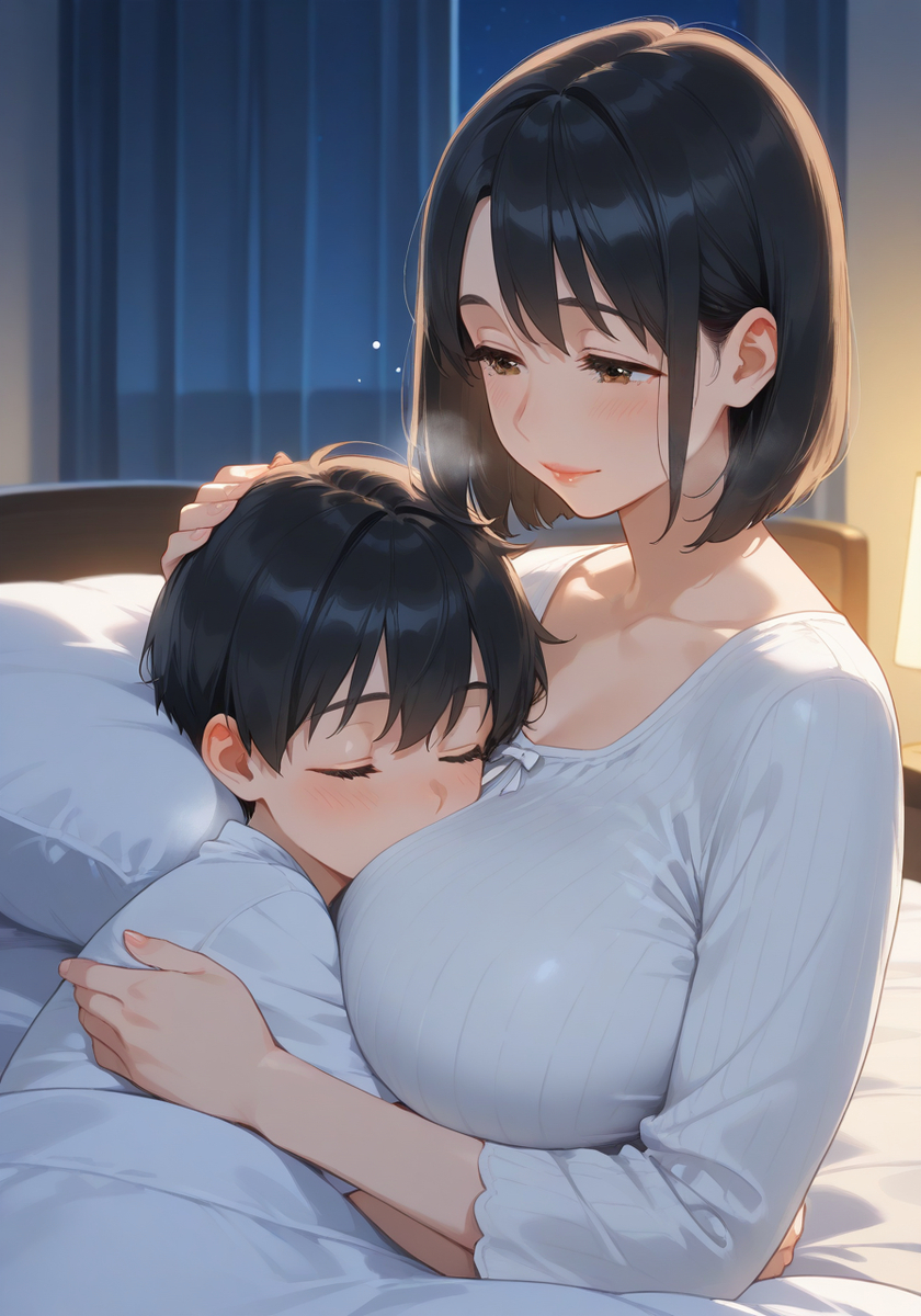 ママのトントン♡KanoMommy gentle pats-pixiv插画-作品交流服务