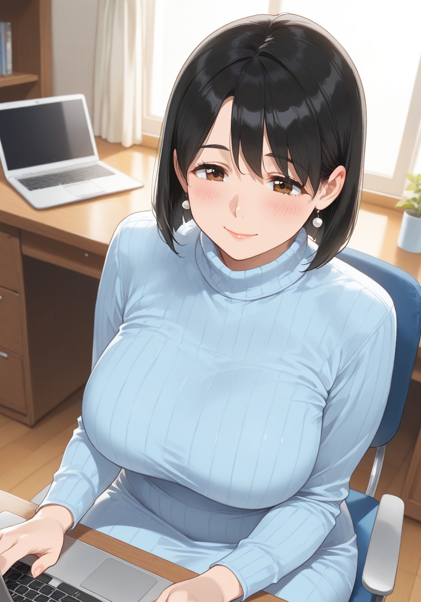 金曜日はテレワーク♡Mommy Friday WFH-pixiv插画-作品交流服务