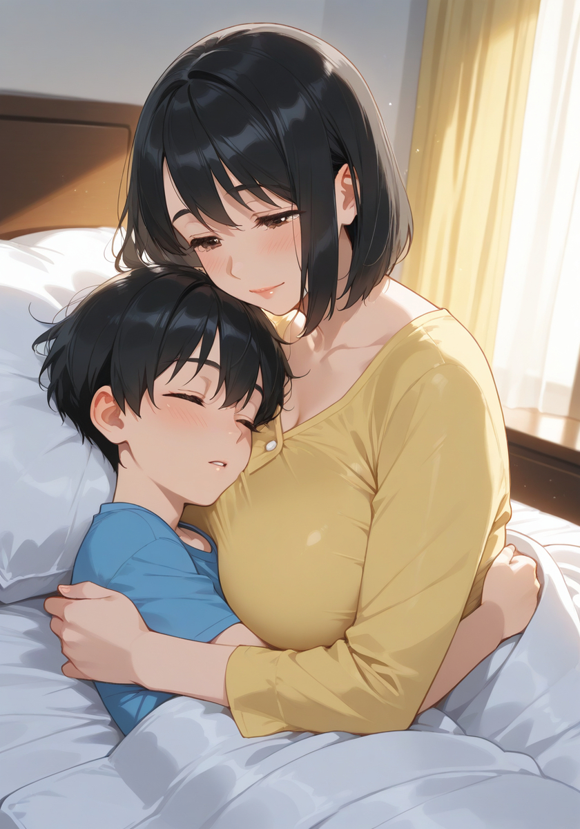 お休みの朝♡KanoMommy lazy morning-pixiv插画-作品交流服务