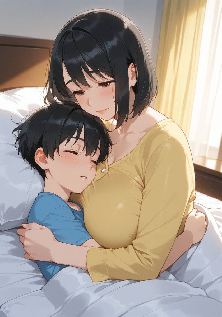 お休みの朝♡KanoMommy lazy morning-pixiv插画-作品交流服务