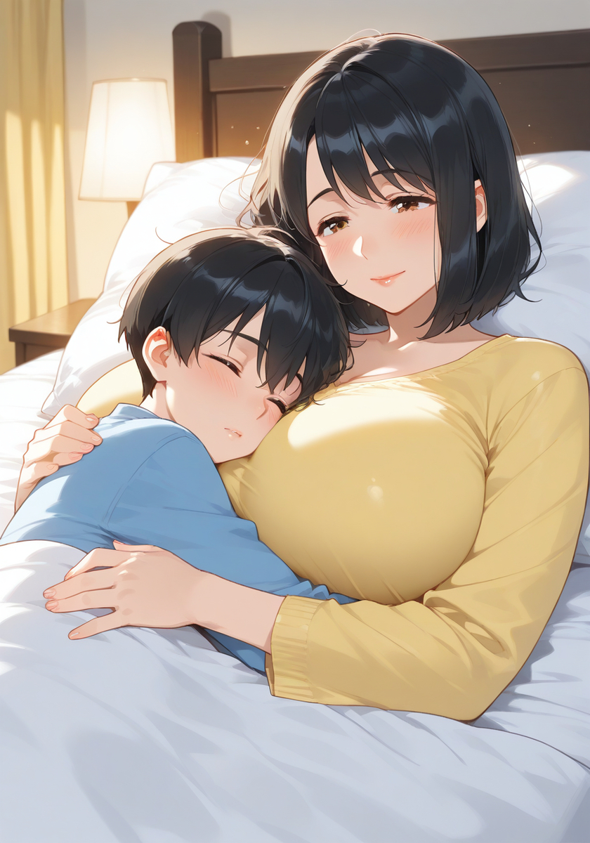 お休みの朝♡KanoMommy lazy morning-pixiv插画-作品交流服务