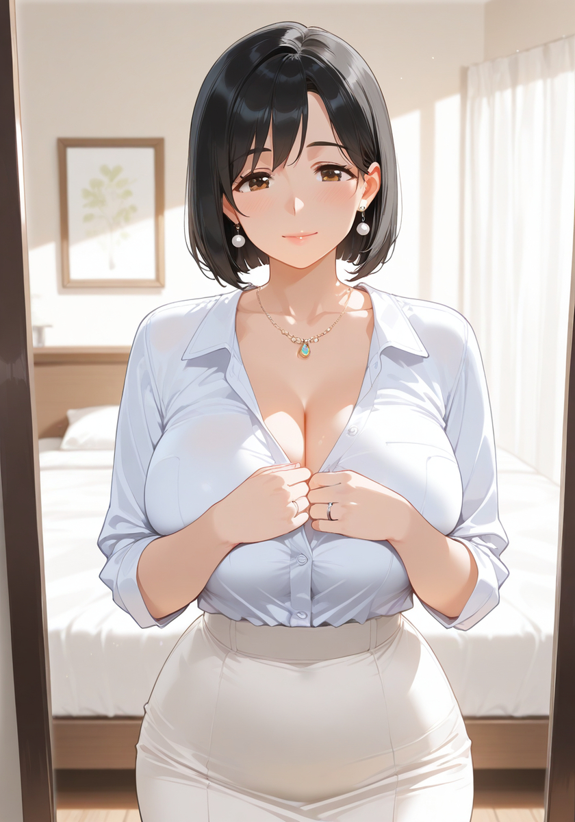 出社準備♡KanoMommy getting ready for-pixiv插画-作品交流服务