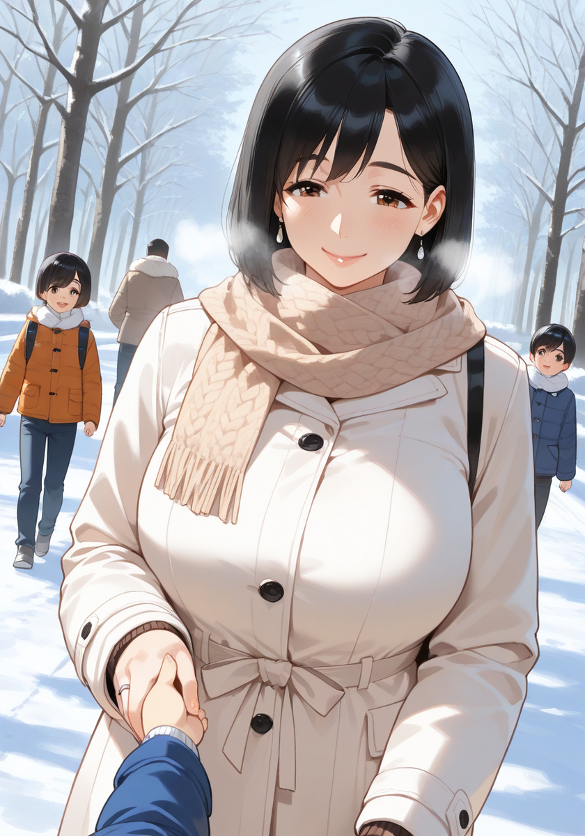 お手て繋いで♡KanoMommy holding hands-pixiv插画-作品交流服务