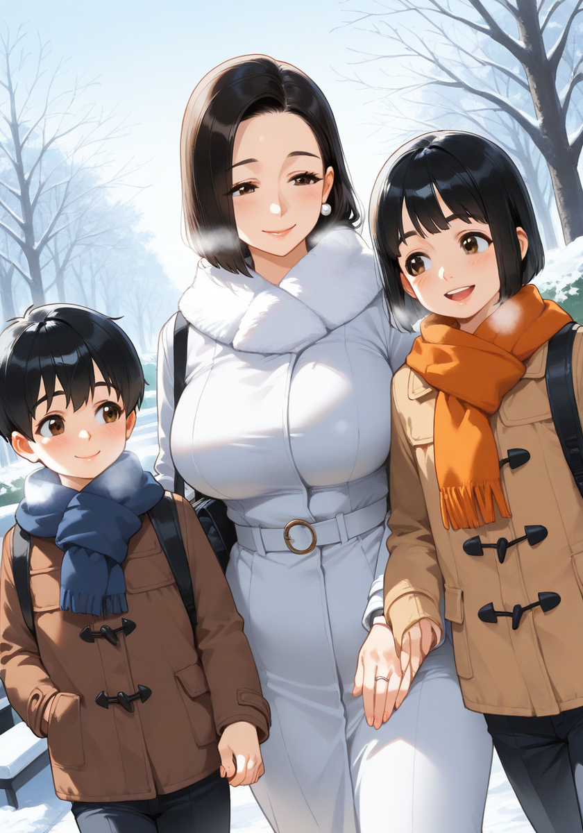 お手て繋いで♡KanoMommy holding hands-pixiv插画-作品交流服务