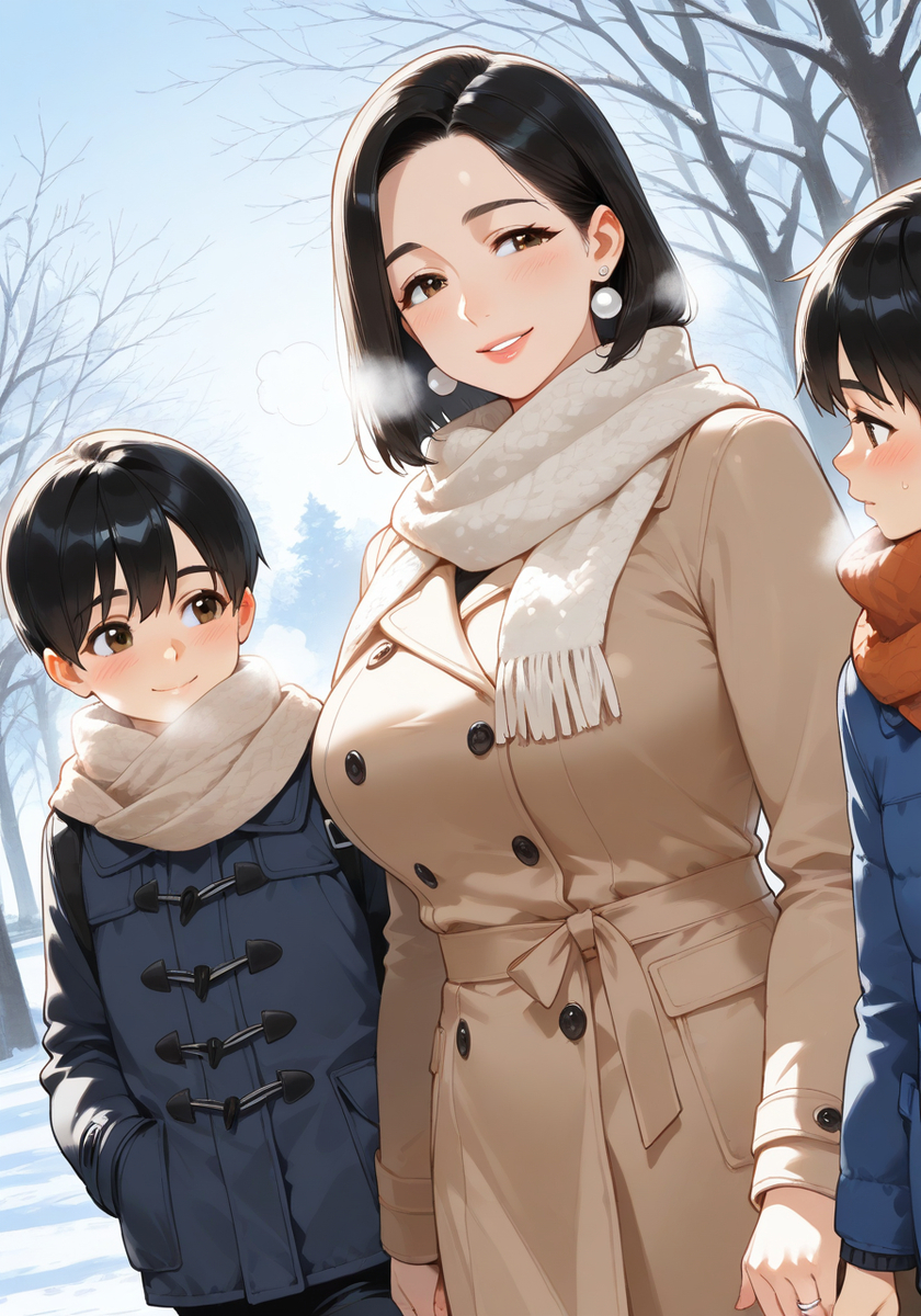 お手て繋いで♡KanoMommy holding hands-pixiv插画-作品交流服务