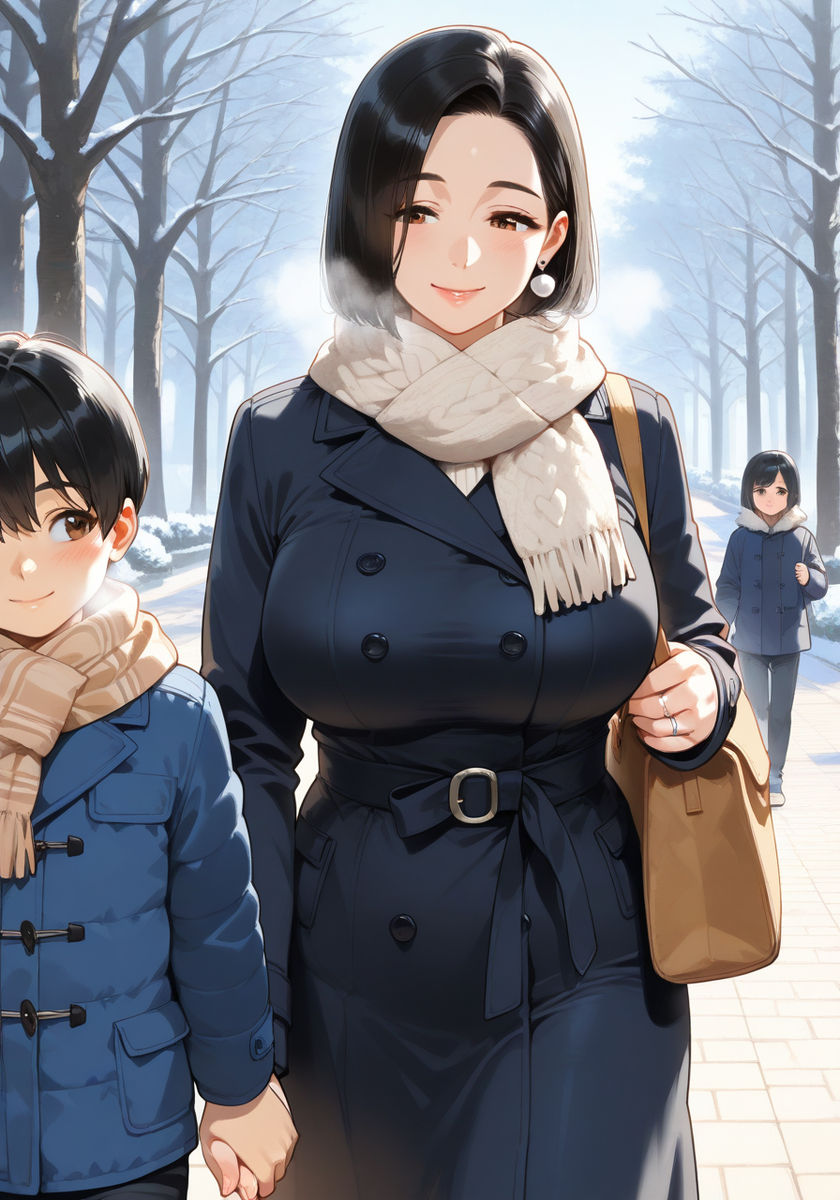 お手て繋いで♡KanoMommy holding hands-pixiv插画-作品交流服务