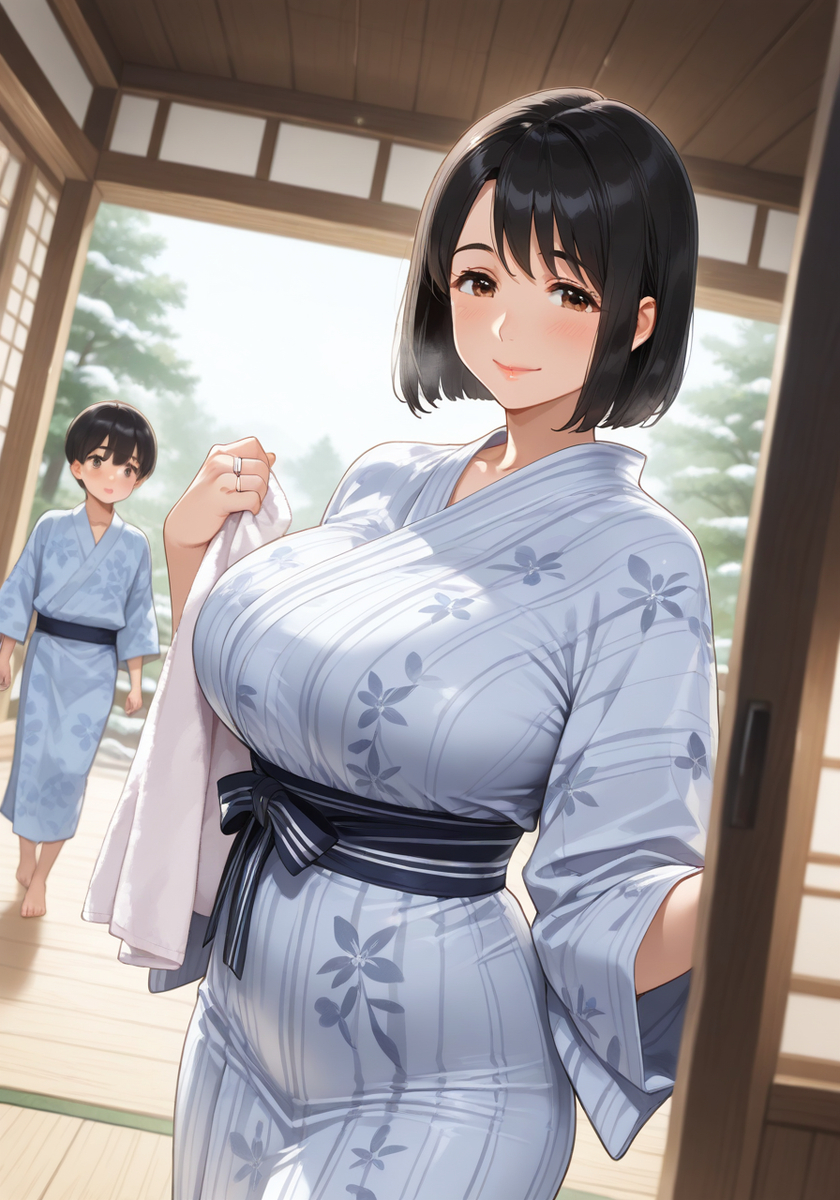 旅館到着♡KanoMommy arrived at ryokan-pixiv插画-作品交流服务