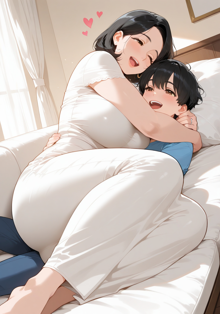 土曜日のまったり♡KanoMommy cozy Saturday-pixiv插画-作品交流服务