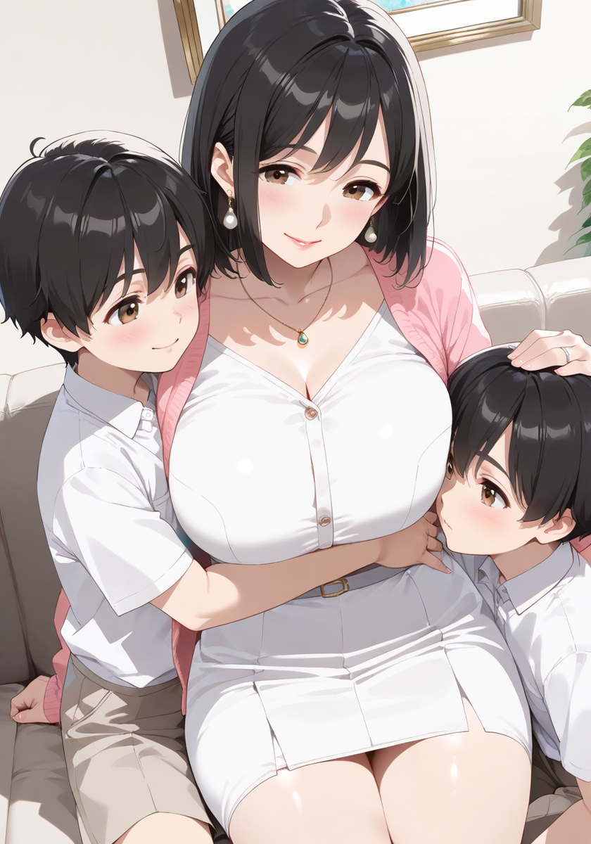 登校前ハグタイム♡ Pre-School Hug Time-pixiv插画-作品交流服务