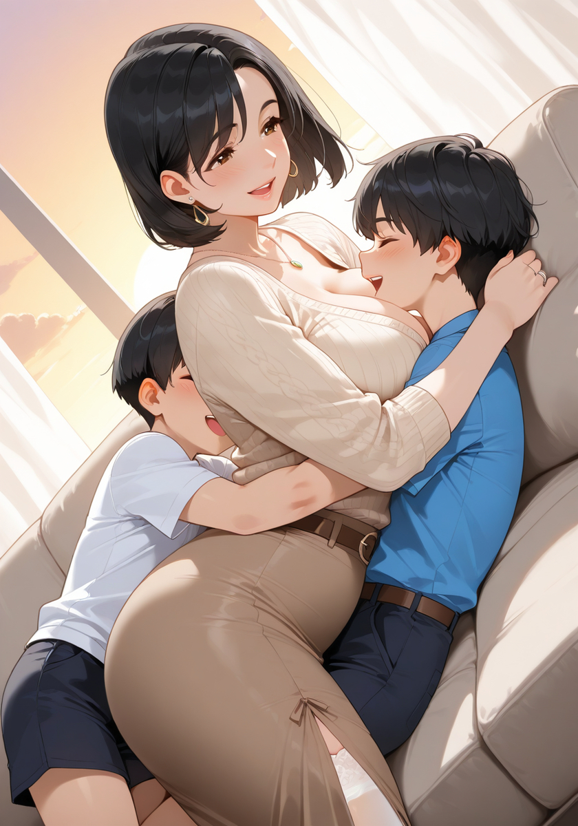 夕方いちゃラブタイム♡ Evening Cuddle Time-pixiv插画-作品交流服务